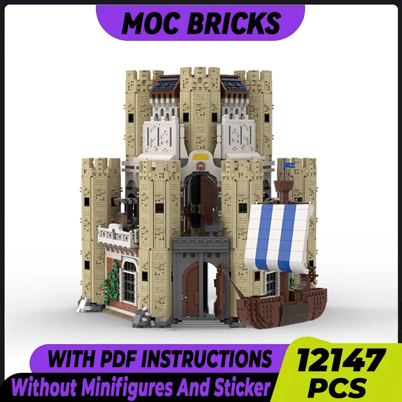 Medieval Castle Model Moc Building Bricks The King's Castle Technology Modular Blocks Gifts Christmas Toys DIY Sets Assembly