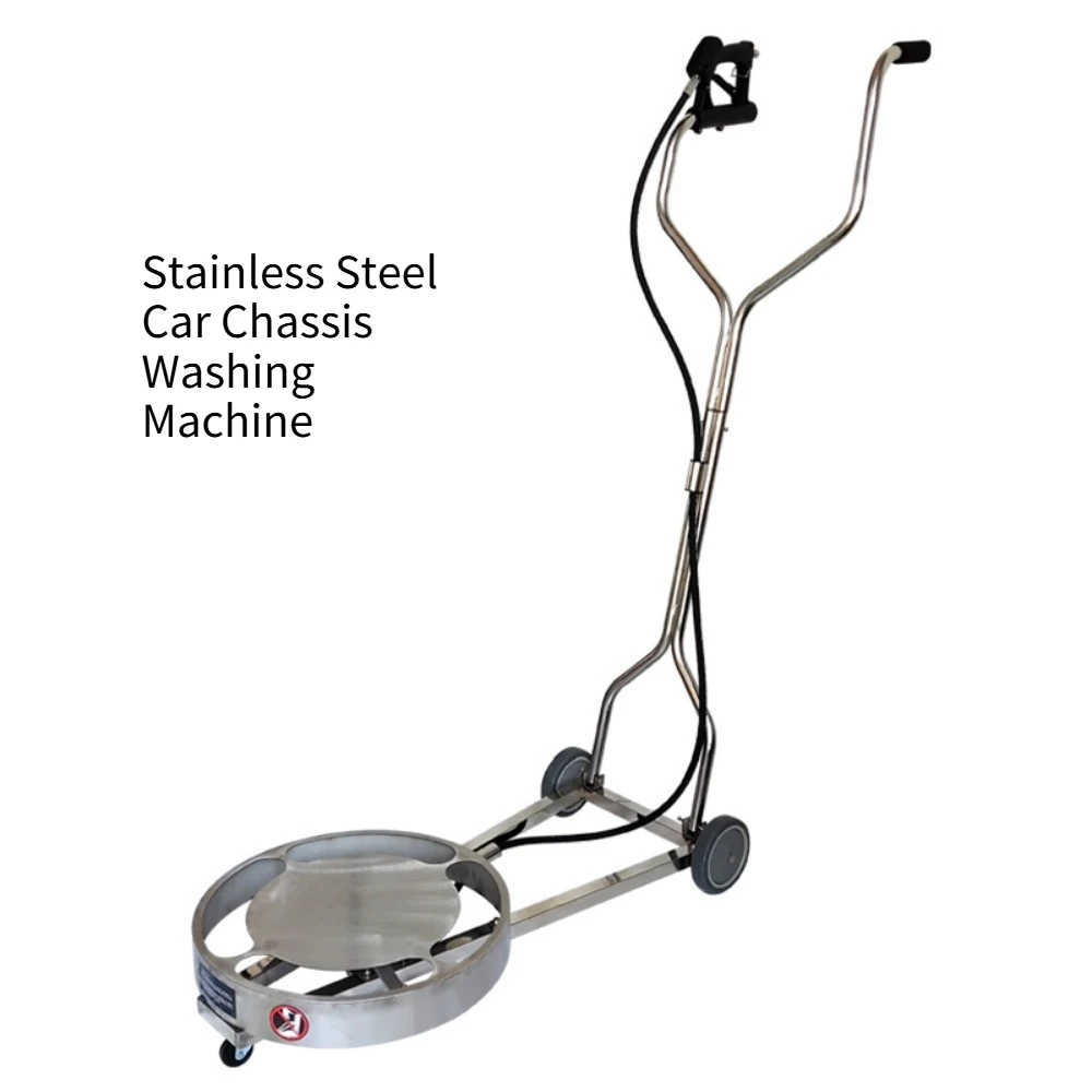 Undercarriage Cleaner Stainless Steel 20 Inch Pressure Washer Underbody Cleaning Tool Hand Push with Wheels for Car Wash Use