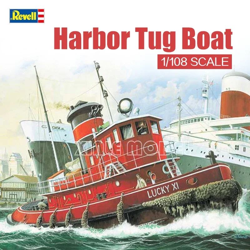 

Revell Plastic Assembled Ship Model Kit 05207 Harbour Tug Boat 1/108