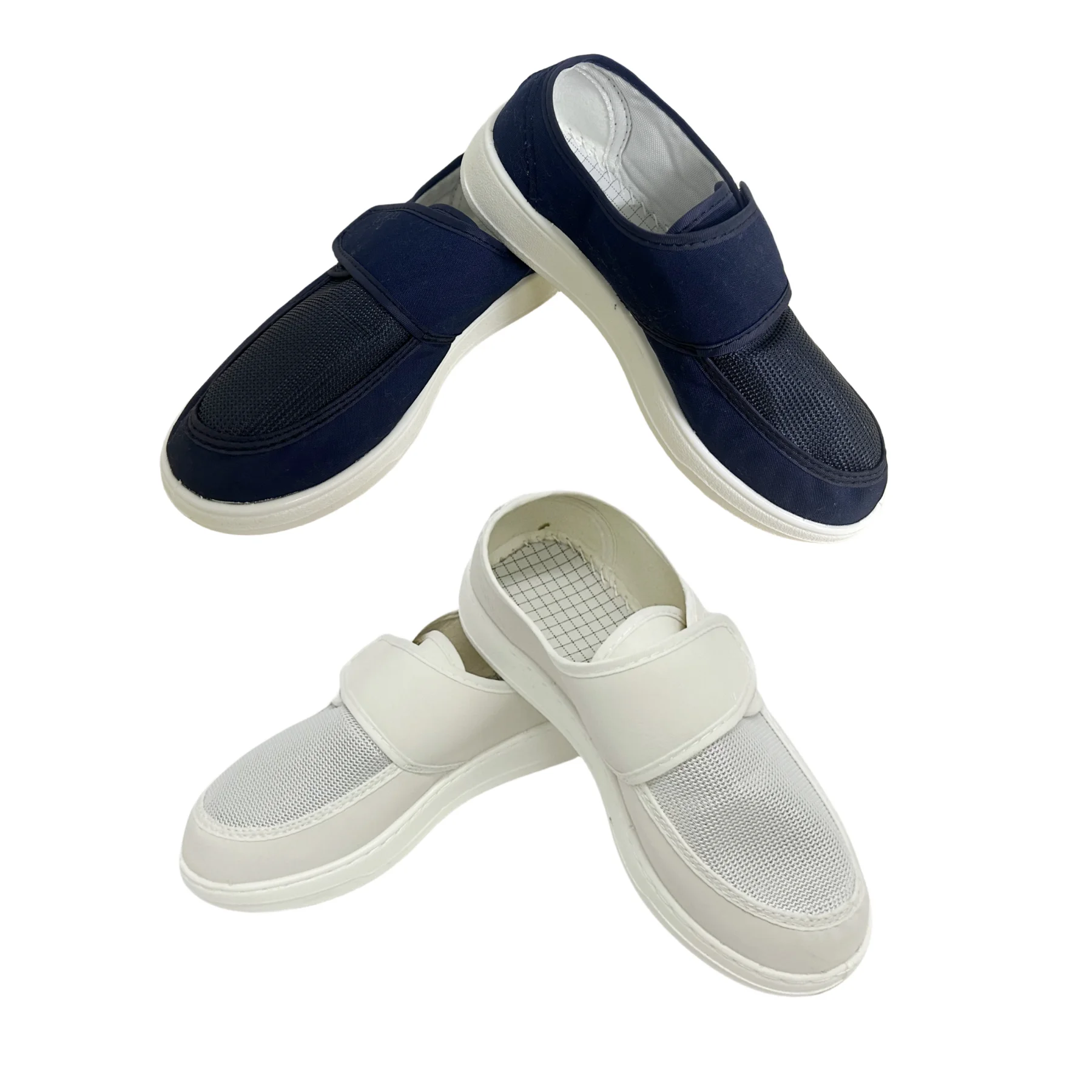 5PCS Pu Sole Electronic Factory Magic Strap Esd Mesh Working Semiconductor Electronics Factory Laboratory Cleanroom Shoes