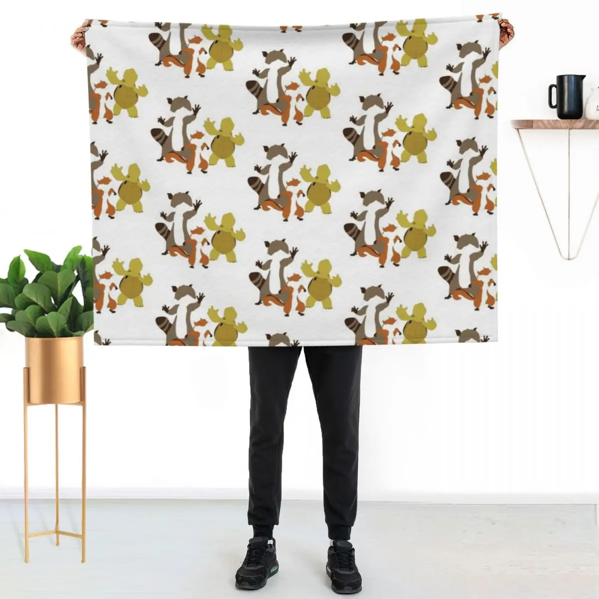 Over the Hedge Throw Blanket valentine gift ideas cosplay anime Designers Polar Luxury Stuffeds Blankets
