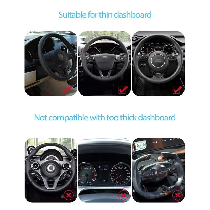 Autotelefon halter universell verstellbar 360-Grad-Navigationshboard im Auto Mobile Support Clip Falt halter Autotelefon Ständer