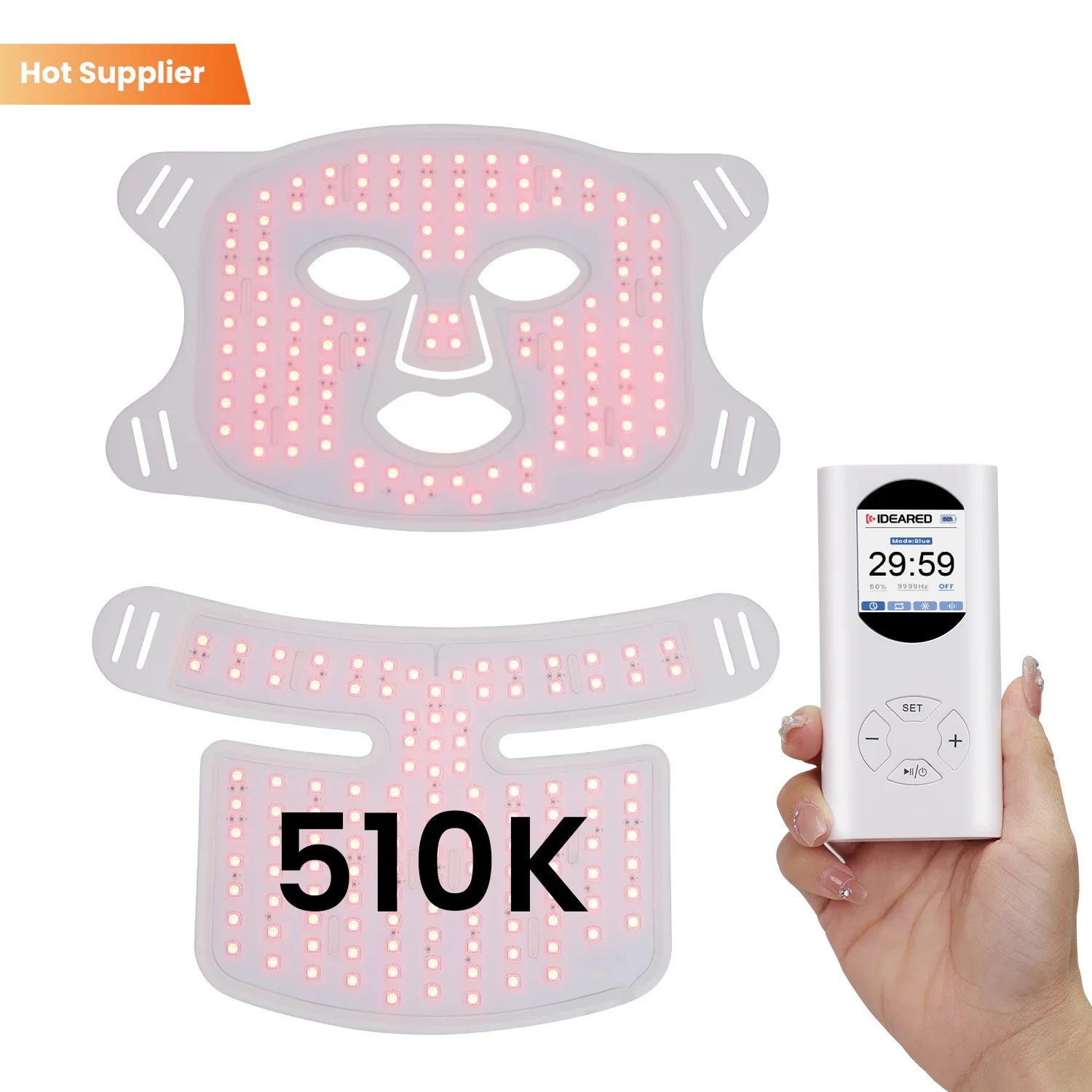 Ideatherapy Red Light Therapy Mask TLM200 Silicone Led Mask USB 7 Color Skin Care Beauty Led Light Red Light Therapy