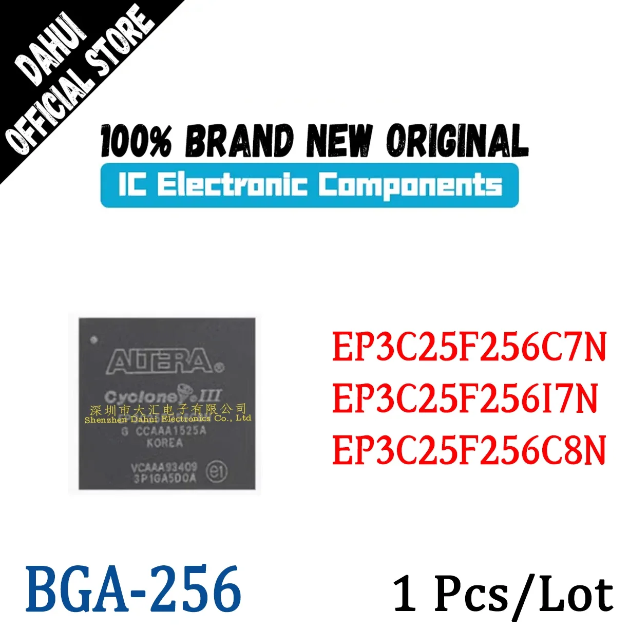 

EP3C25F256C7N EP3C25F256I7N EP3C25F256C8N BGA-256 Programmable logic IC Chip Brand New Original In Stock