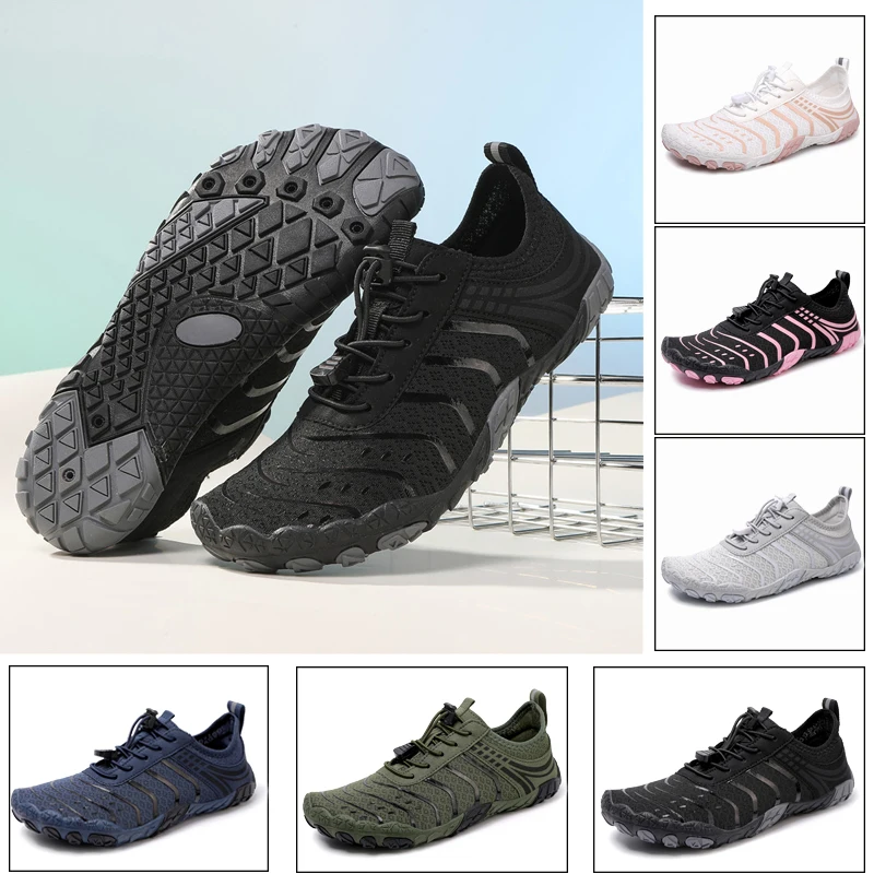 Unisex Quick Dry Water Shoes Men Beach Swimming Surfing Aqua Shoes Couple Soft Sole Barefoot Sneakers Fitness Shoes 36-47