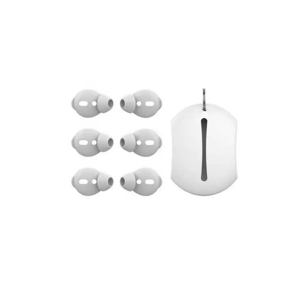Black White Anti Lost Dustproof Earplug Protector Protective Caps Earphone Replacement Silicone Earbuds Cover For Apple Airpods