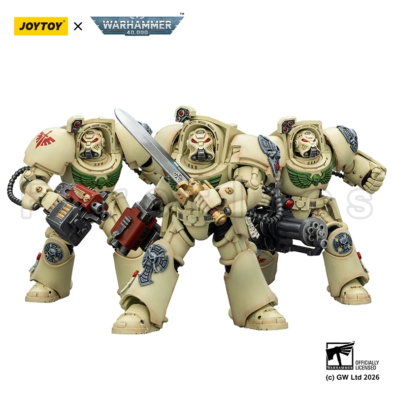 1/18 JOYTOY Action Figure 40K Black Templars Dark Angels Imperial Fists White Scars Salamanders RavenGuard Terminator view 3