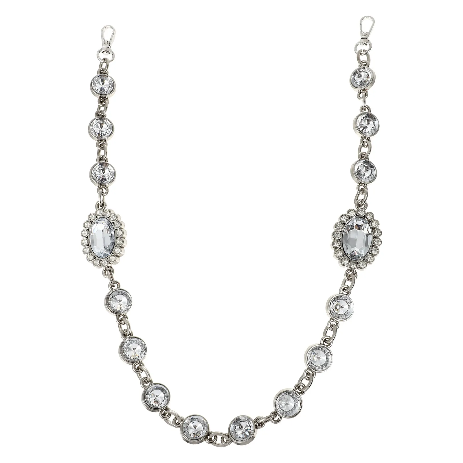 Artificial Rhinestone Bag Chain High Quality Lightweight Replacement Chain for DIY Clutch Handbag Shoulder Strap Bag Accessories