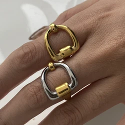 Yori Stainless Steel Personalized Ring 18K PVD Plated Individualistic Jewelry Accessories Gift Metal High Quality Daily