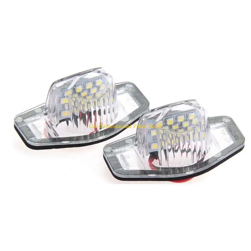 

R53D 2Pcs 12V LED License Tag Light Convenience Courtesy Door Step Lights Waterproof 6500K Cargo Lights for Car