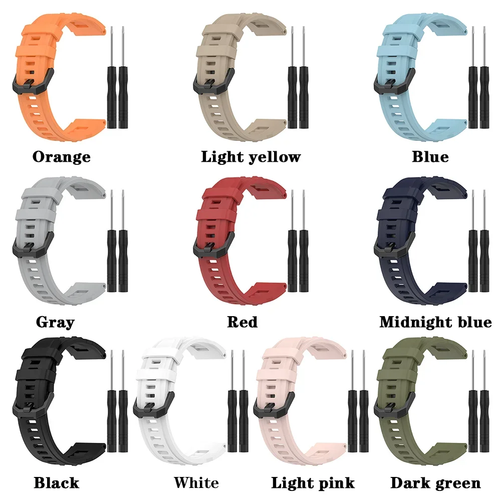 Silicone Strap for Amazfit T-Rex Ultra Smart Watch Sport Strap Bracelet for Huami Amazfit T-Rex Ultra  Replacement Watchband