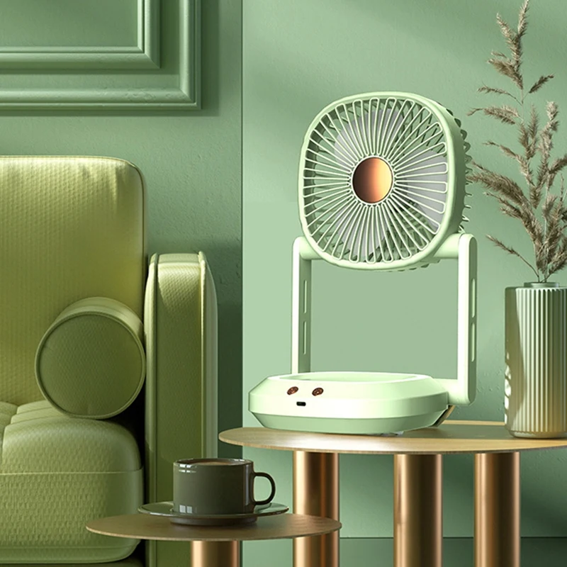 Folding Wall Mounted Small Fan, Office Desktop Home Desktop Portable Small Electric Fan, Quiet Air Circulator Fan