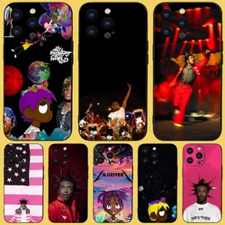 Lil Uzi Vert Rapper Phone Case For iPhone 15,14,13,12,11 Plus,Pro,Max,XR,XS,X,7,8 Plus,SE,Mini Black Silicone Soft