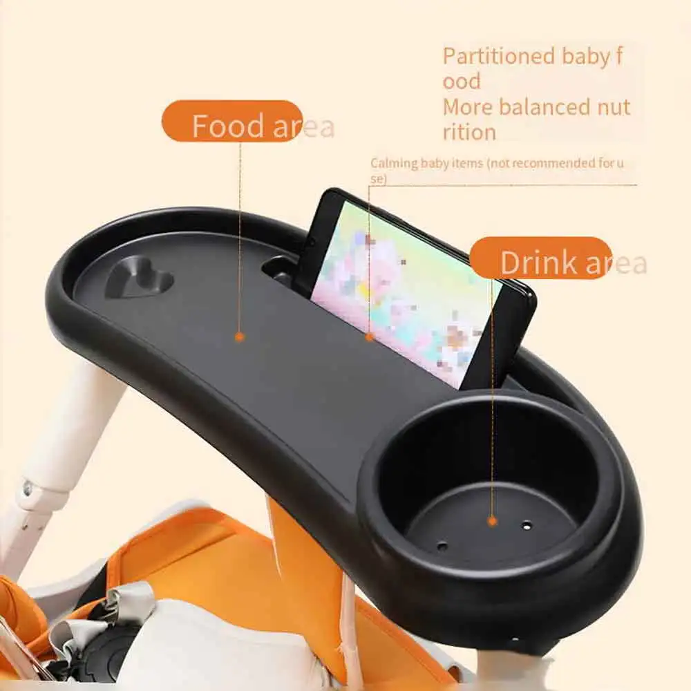 vvocci Baby Supplies Stroller Tray Armrest Dish Stroller Dinner Table TrayHolder Plate Accessories for Toddler Infant Cup Holder