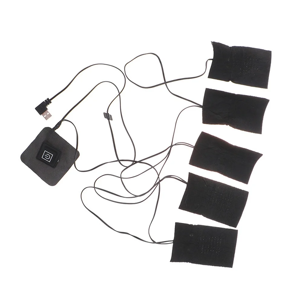 Electric Heating Insert 5V with 3 Temp Settings for Vests Jackets and Apparel Carbon Fiber Composite Warm Pad Lightweight Design