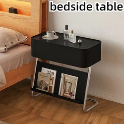 Cabeceira preto e branco bonito do armário Nightstands, mesa de noite criativa, mobília home francesa, cômoda