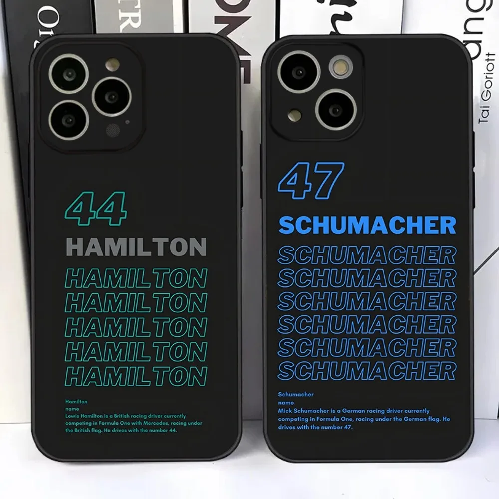 

F1 Formula 1 66 Number Phone Case For iPhone 15,14,13,12,11 Plus,Pro,Max,XR,XS,X,7,8 Plus,SE,Mini Silicone Soft