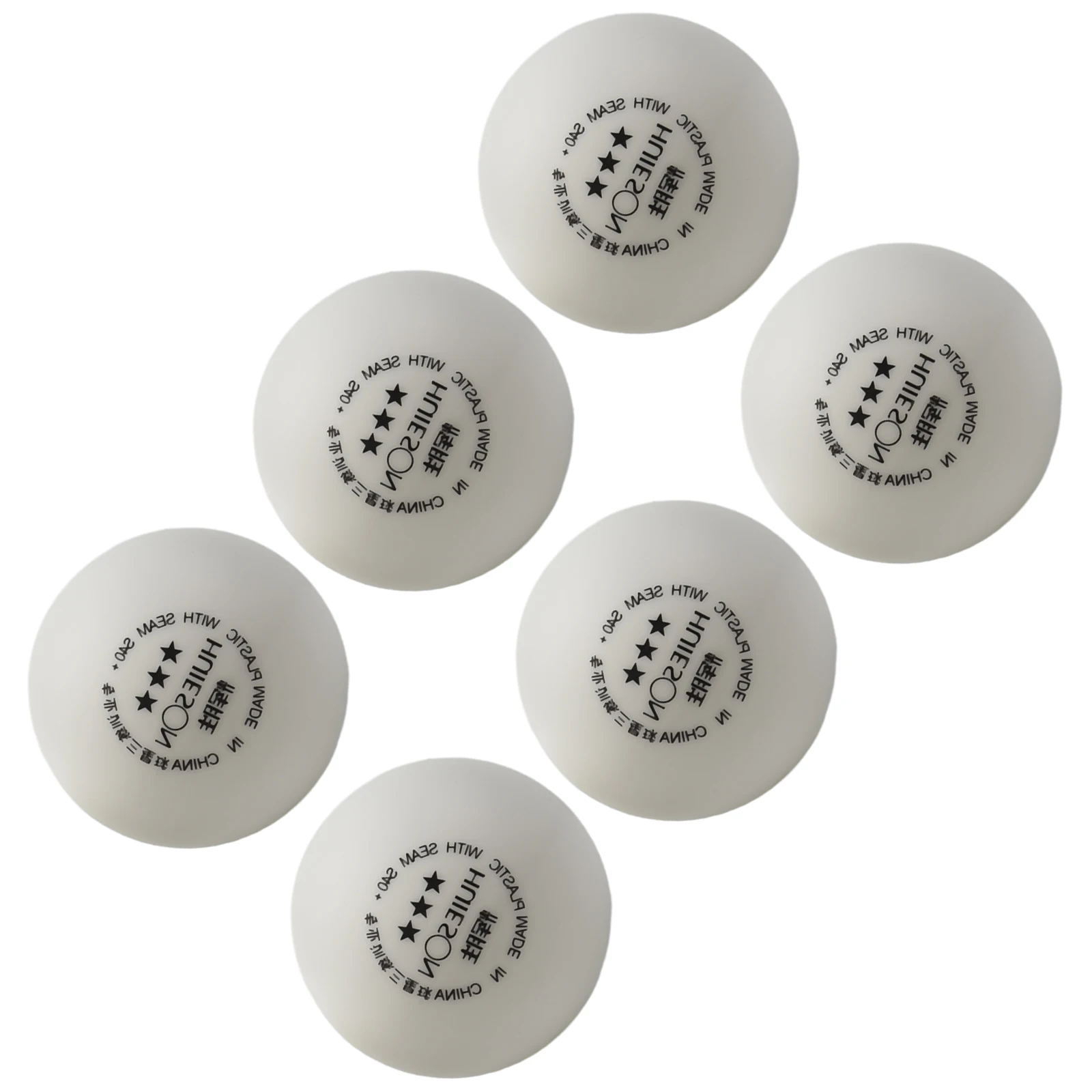 

6Pcs Table Tennis Balls D40+Seamed Ball For Ping-Pong Sports PP Plastic White Fun Team Sports Outdoor Interest Activities