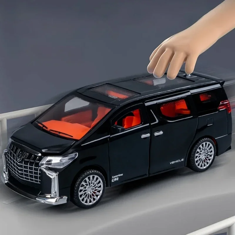 Simulation multifonctionnelle de luxe, modèle de Van d'affaires, jouet à inertie, son et lumière, voiture jouet pour enfants, cadeau d'anniversaire et de vacances