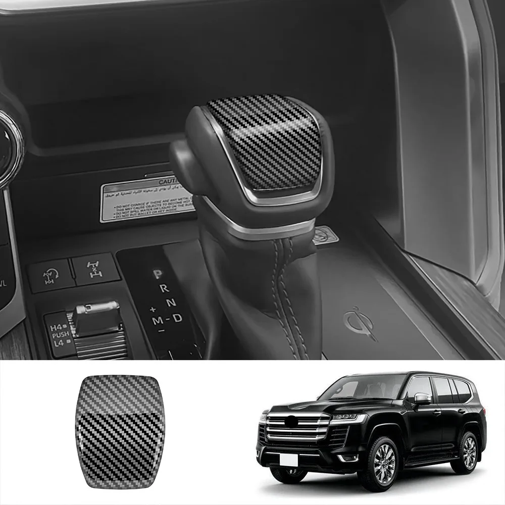 For Toyota Land Cruiser 300 LC300 2022 2023 2024 Interior Accessories ABS Car Gear Head Shift Knob Cover Handball Trim Sticker