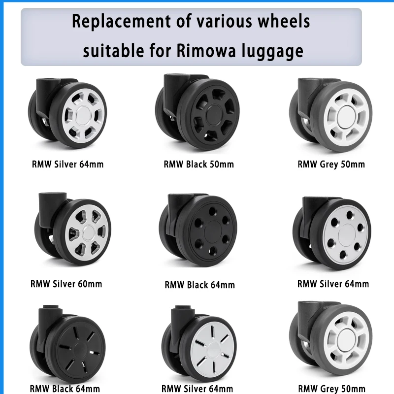 Подходит для колесиков ri27, стандартное Сменное колесо, колесо для переноски багажа, бесшумное колесо для ремонта багажа, колесо для индивидуального заказа