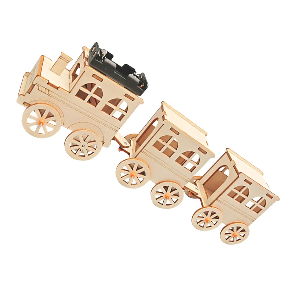 

Деревянный поезд-конструктор для детей: развивающий 3D-набор для творчества и самостоятельной сборки