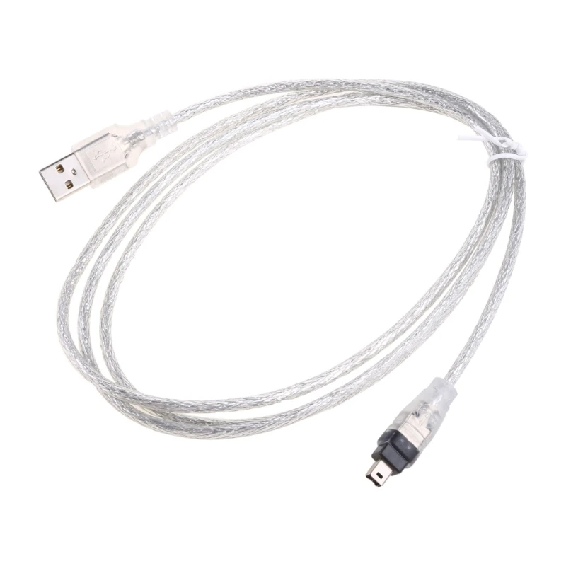 DX62 USB 2.0 Male to IEEE 1394 4Pin Male iLink Firewire Cable for DV Camera