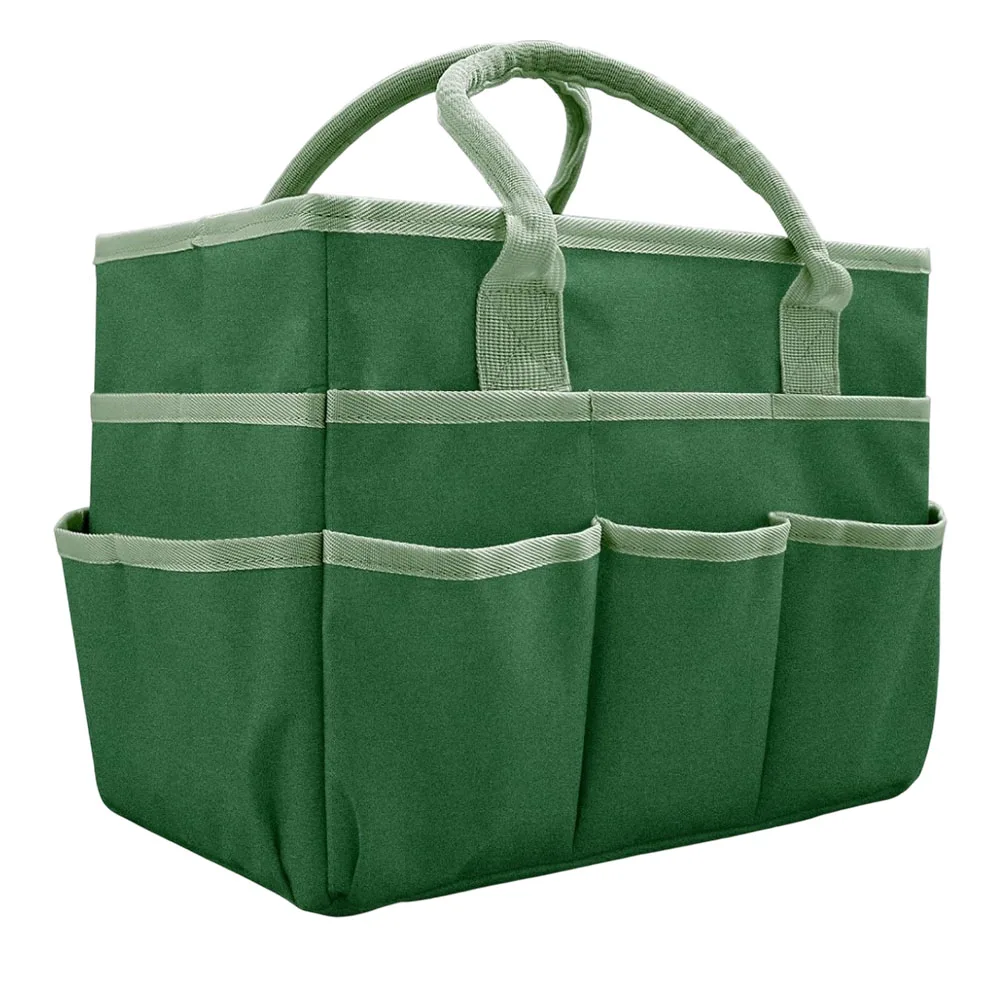 

Water Resistant Oxford Fabric Tote Bag with Multiple Side Pockets and Comfortable Handles Suitable for Craft and Office Storage
