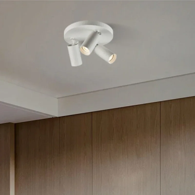 

Modern Nordic GU10 LED Downlights Study Bedroom Fixtures Background Home Decoration Aisle Dimmable Angle 6W Ceiling Lamp