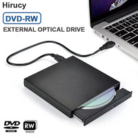 External CD DVD Drive USB 2.0 Slim External CD/DVD -RW Drive Burner Player for Laptops Desktop PC Windows