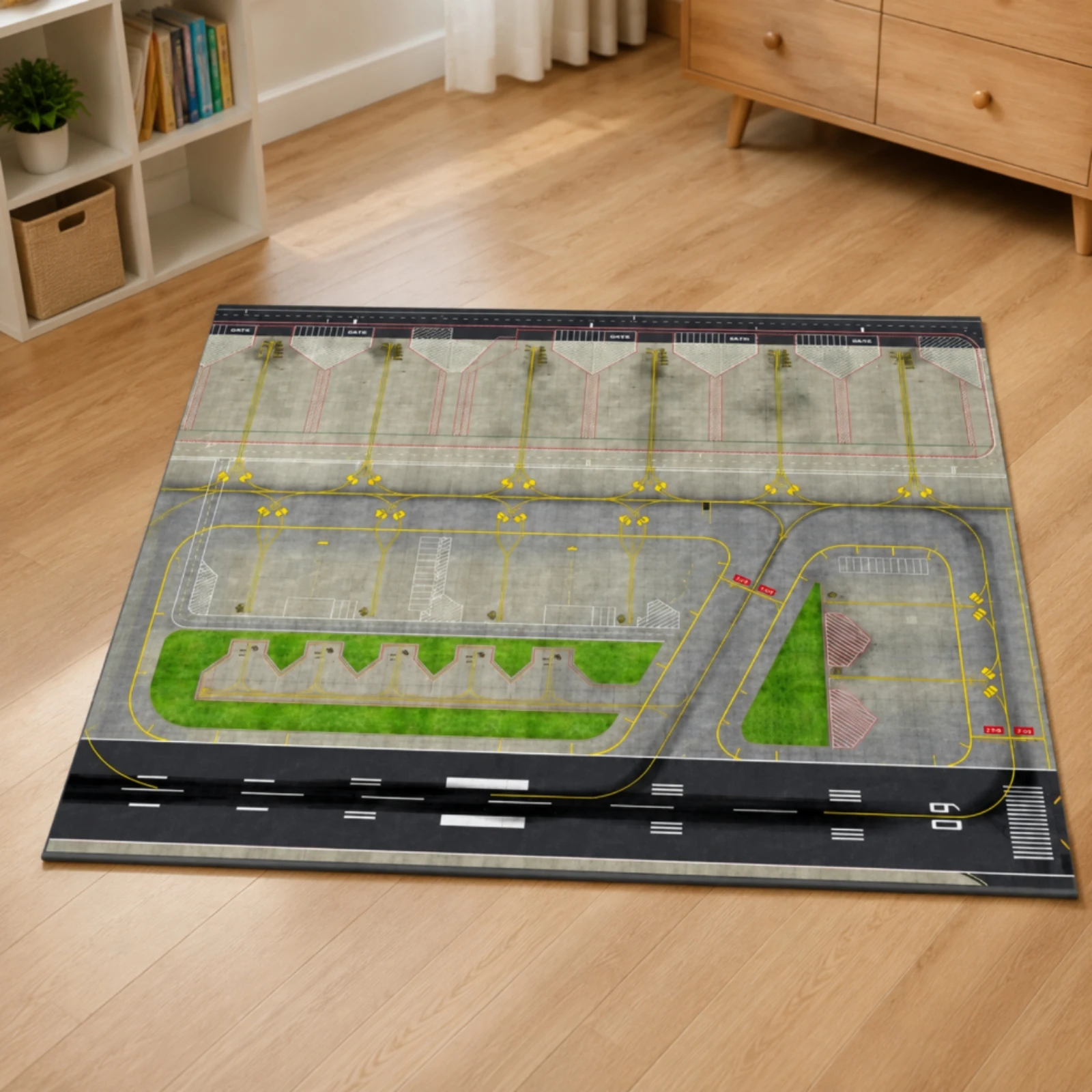 Airport Scene Board Realistic Airport Diorama Base Model Framed Printed for Collectors, Aircraft Displays - view 3