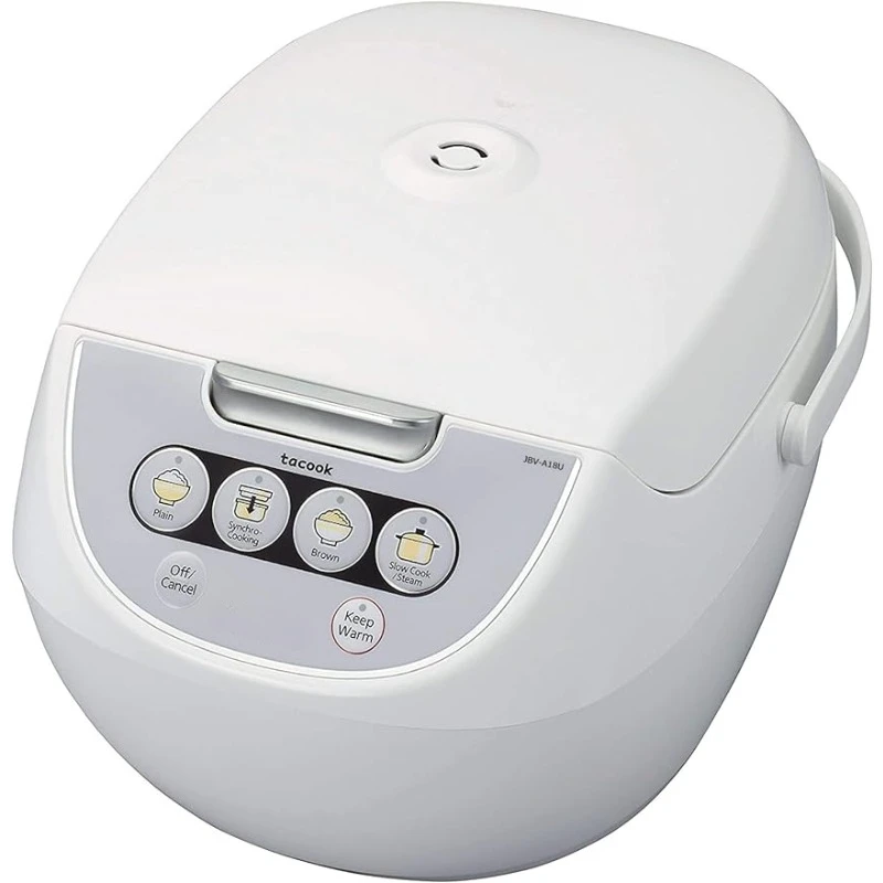 

10-Cup Micom Rice Cooker and Warmer with Tacook Plate, White