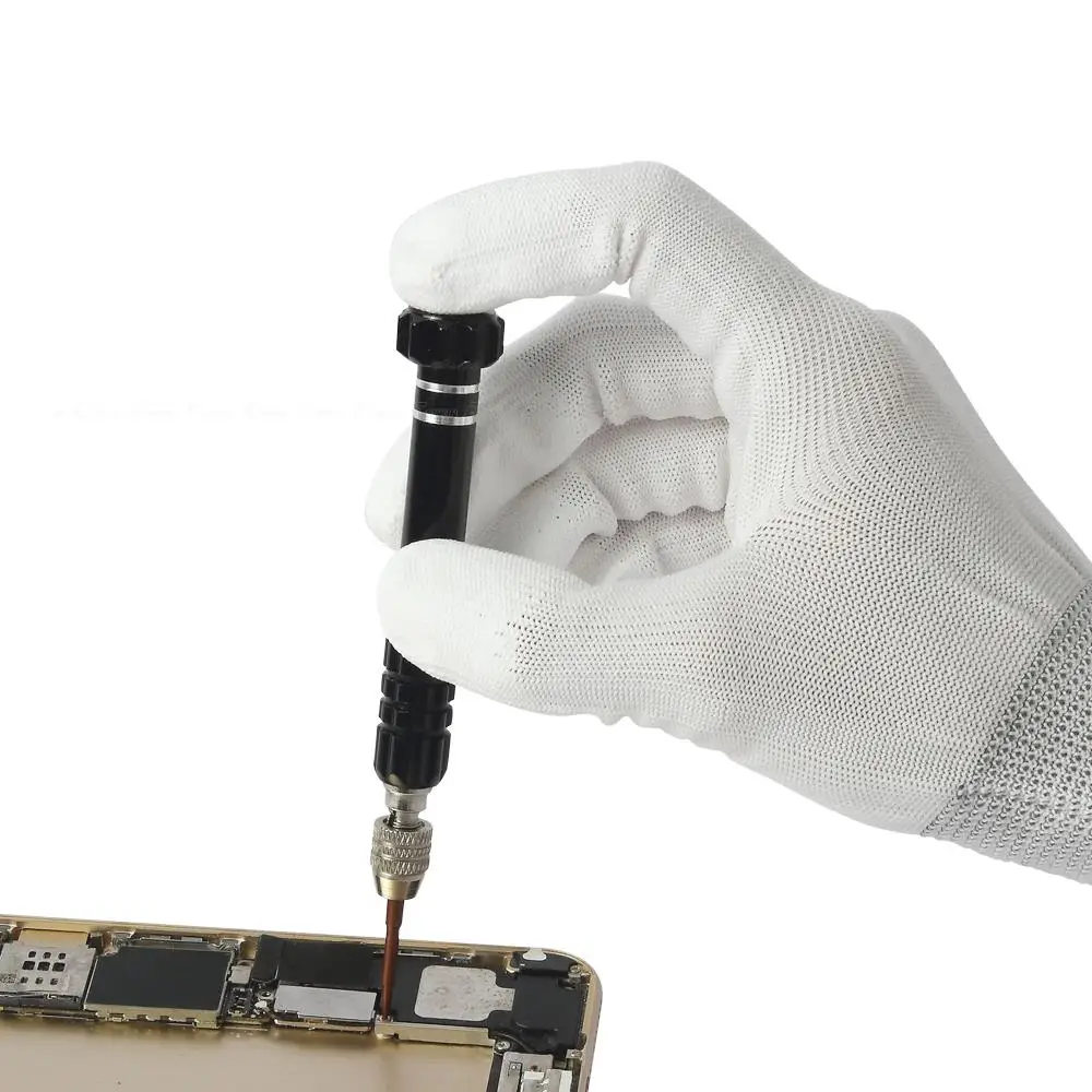 قفازات العمل للهاتف المحمول أدوات مفتوحة للتفكيك شاشة إلكترونية مضادة للانزلاق الساكنة ESD PU إصبع مطلي لهاتف iPhone