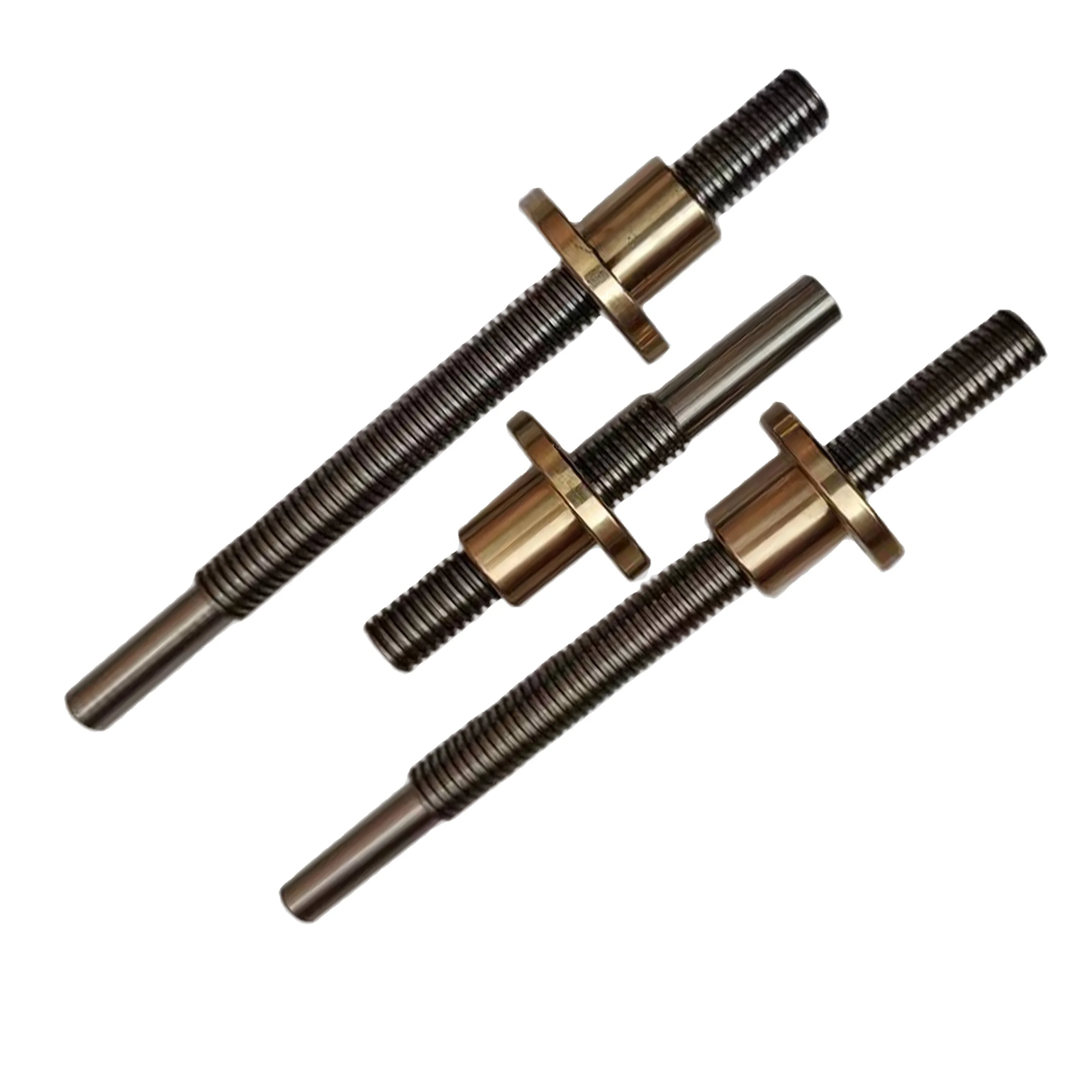 China Trapezoidal Lead Screw Diameter with  Brass Nuts 4 Starts Left and Right Thread Motor Core Component