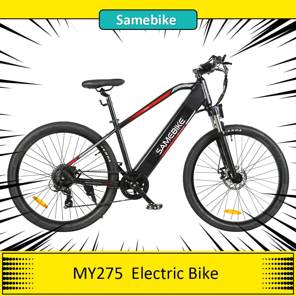 Samebike MY275 Electric Bike 10.4Ah 500W Motor 48V 27.5inch  MTB Adult E-Bike 20mph Top Speed 80km Mileage Range 150kg Load