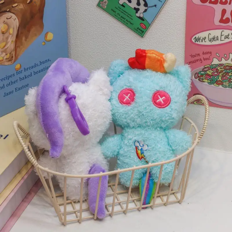 Kawaii My Little Pony Plüsch Rucksack Anhänger Schlüsselanhänger Twilight Sparkle Fluttershy Pinkie Pie Süße Tasche Dekoration Spielzeug Geschenk