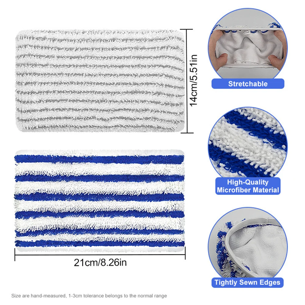 12pcs Steam Mop Cloth Cover Microfiber Mophead Sleeve Wood Marble Floor Mopping Cloth for Rowenta ZRO05801 RY7/RY8 Series