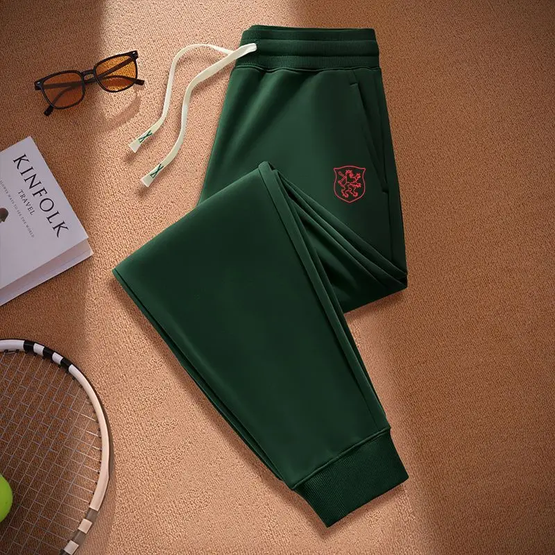 Men's 2025 new casual trousers pure cotton wear-resistant spring and autumn models piled and thickened