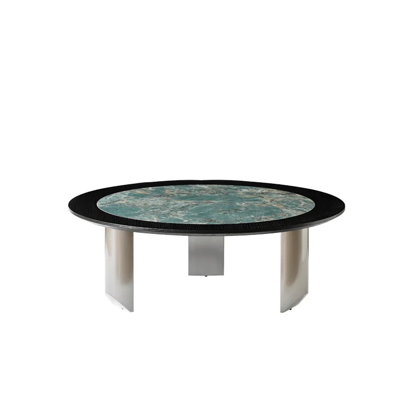 XK Stone Plate Coffee Table Combination Small Apartment Simple Modern Nordic Niche Style Side  