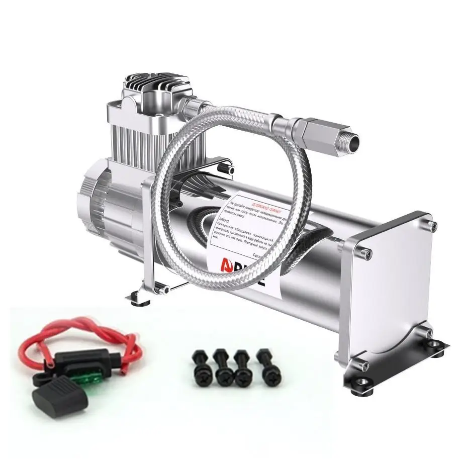 12V car modified air pump stainless steel air compressor vehicle 150psi oil-free air pump