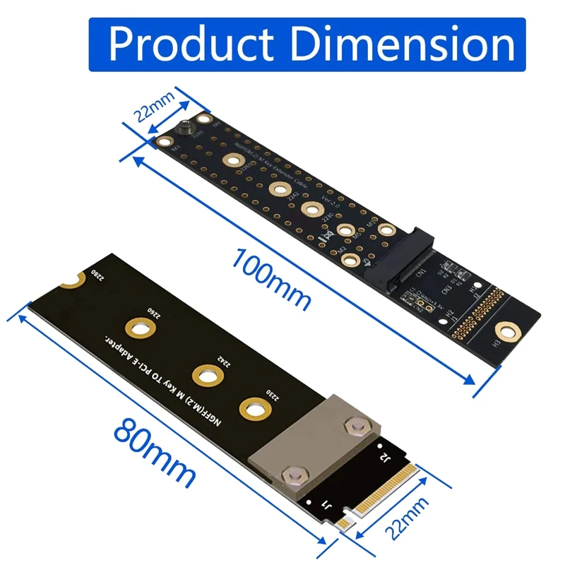 M.2 NGFF كابل تمديد مفتاح M Nvme sd ، موسع ، sx4 ، سرعة كاملة 4 ، يدعم واجهة M.2 مفتاح M فقط ، SSD