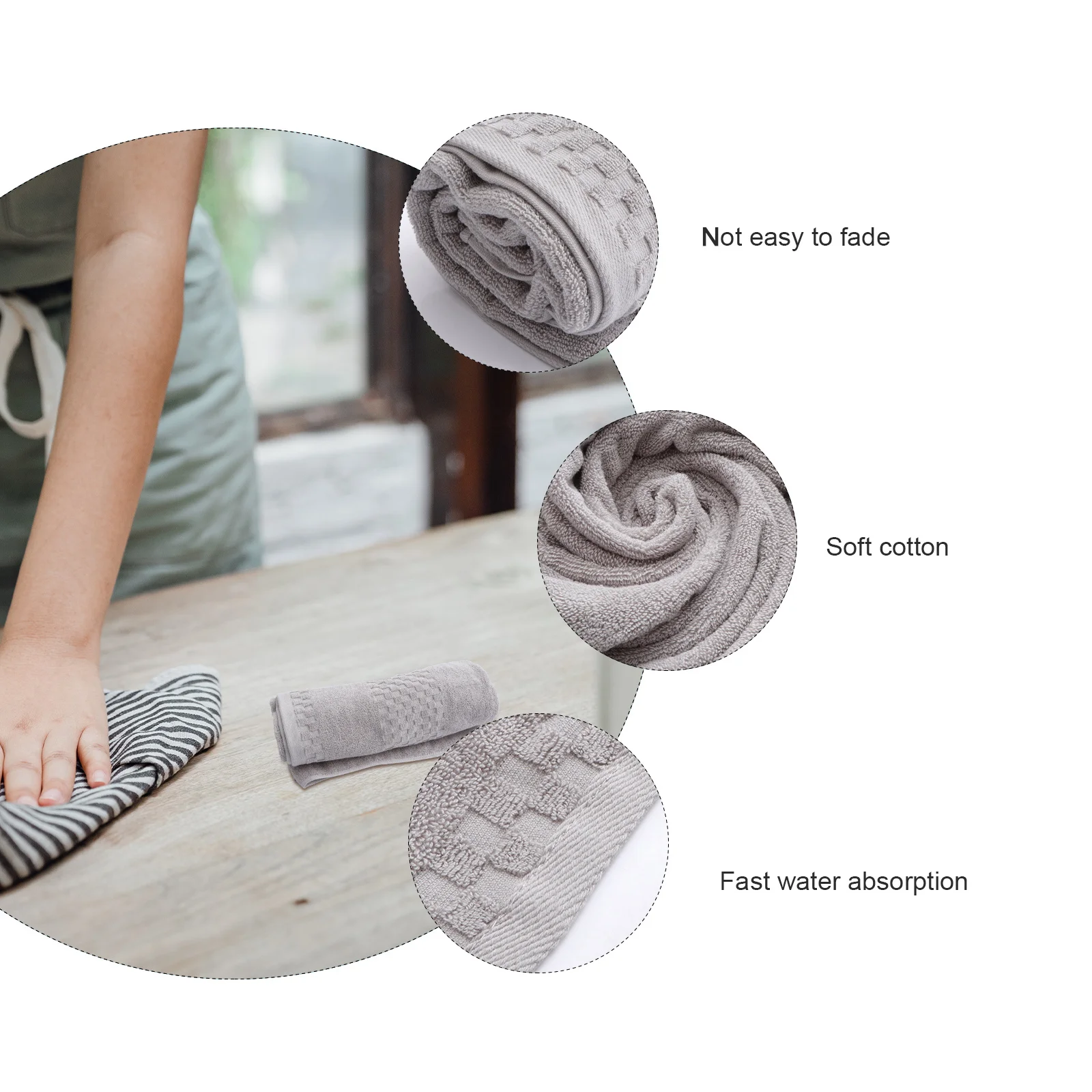 

1Pcs Thick Pure Cotton Bath Towel Highly Absorbent Shower Towel for Home Hotel Use Soft Comfortable Large Bath Sheet Grey