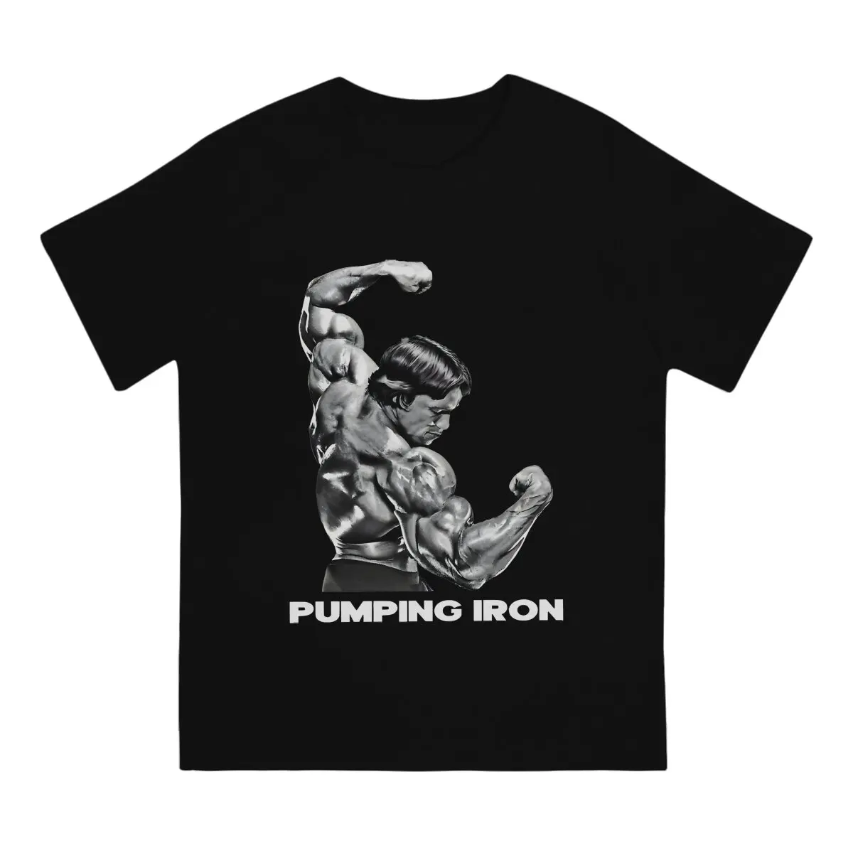 Pumping Iron. Arnold Schwarzenegger Fan  Men T Shirt Punk Crewneck TShirt Harajuku Tops