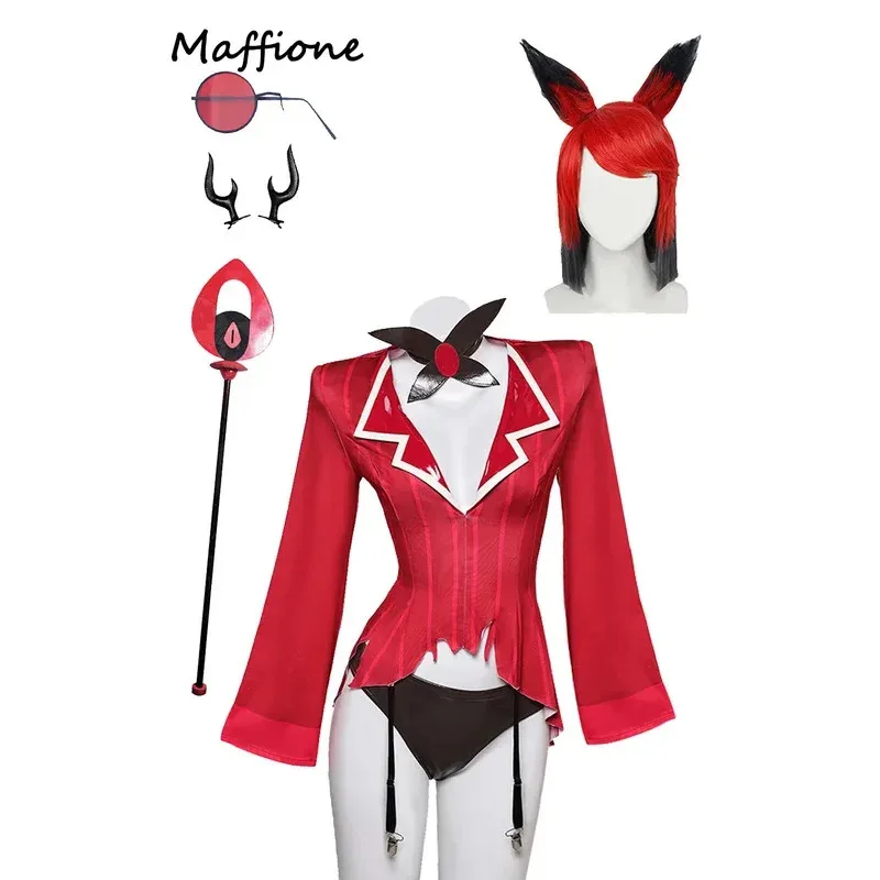 

NewAlastor косплей женское сексуальное женское белье костюм мультфильм Hell Inn маскировка нижнее белье галстук-бабочка наряды для взрослых женщин костюм на Хэллоуин20