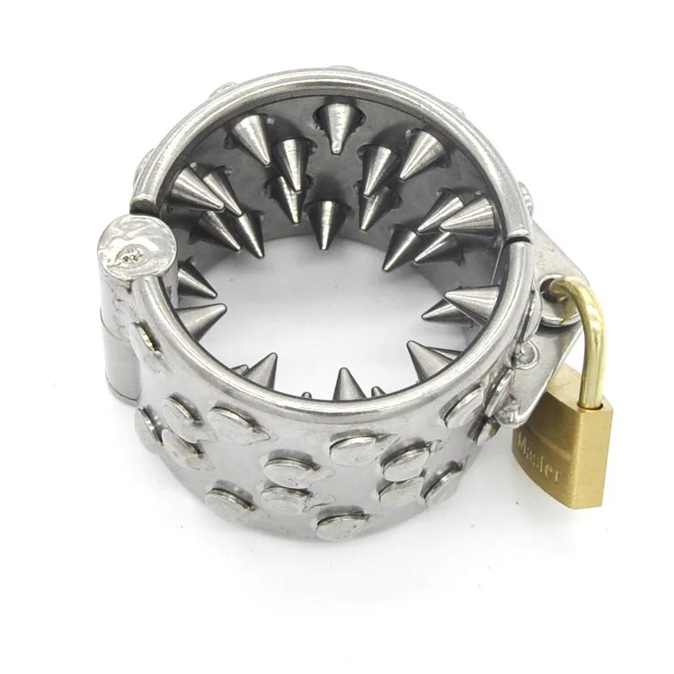 Weight bearing scrotal ring, thorn pendant, restraint, stretching training, metal stainless steel SM training, male and female