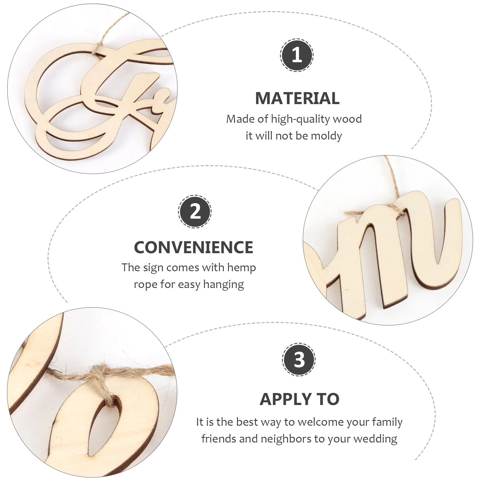 2 قطعة العروس العريس علامة خشبية الزفاف معلقة حلية لباب جدار مدخل الطرف الديكور مقهى المنزل استخدام علامات الزفاف #3