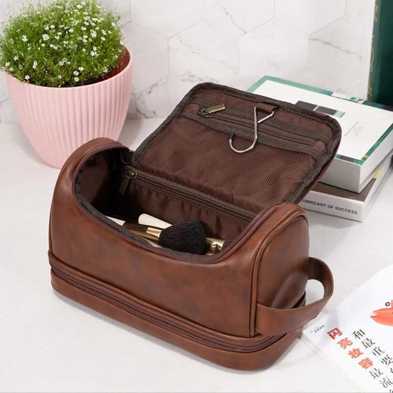 Travel Wash Bag Men's High-end Waterproof Portable Cosmetic Bag Business Simple Large Capacity Business Travel Cosmetics