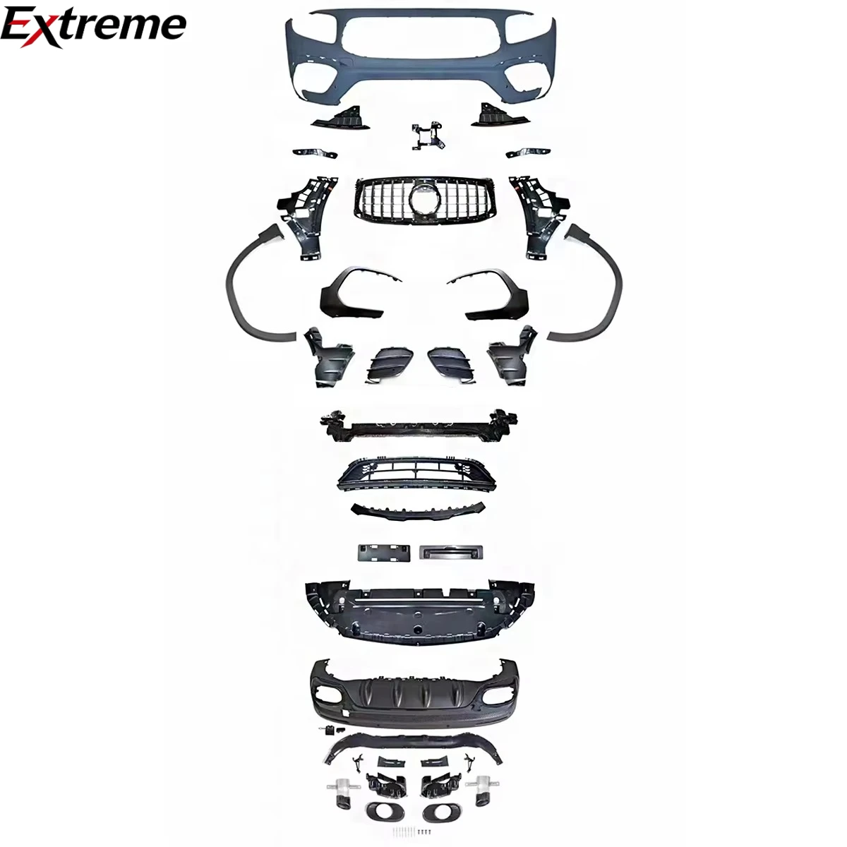 Good Quality Car Bumpers Body Kit for Mercedes Benz GLB Class X247 2020- Facelift to GLB35 AMG.