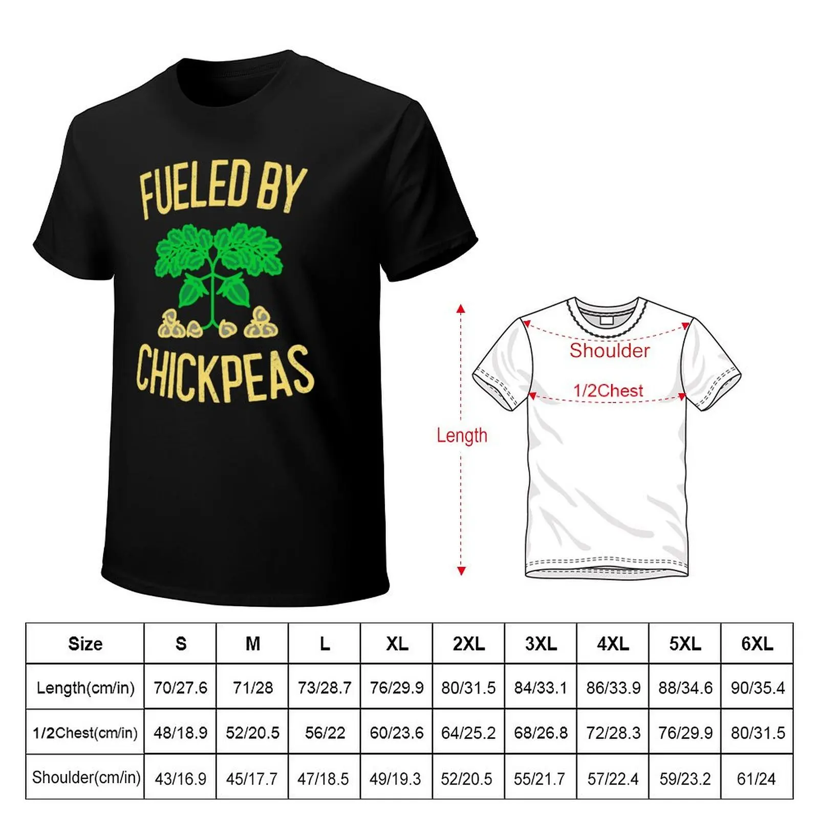 Fueled By Chickpeas T-Shirt for a boy blacks anime stuff mens shirts graphic tee