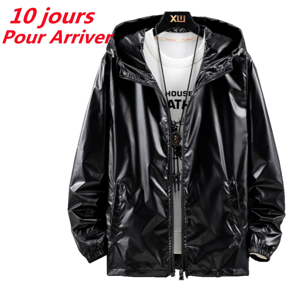 NEW Men\'s Jacket Full Reflective Elongated Slim Jacket Autumn Winter Hip Hop Shiny Windbreaker Man Reflect Light Casual Coat HOT